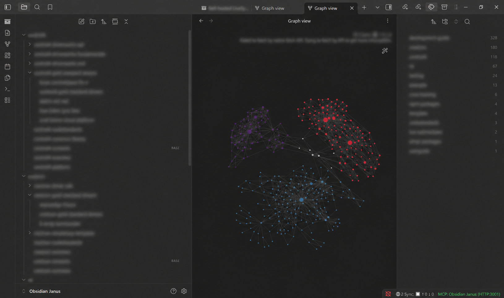 Obsidian vault used as an AI knowledge base at Janus Technology
